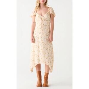Dex Sweatheart Floral Boho Smocked Midi Sundress medium.